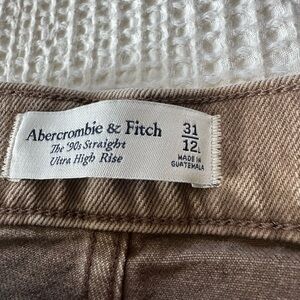 Abercrombie & Fitch Brown '90s Straight Pants
